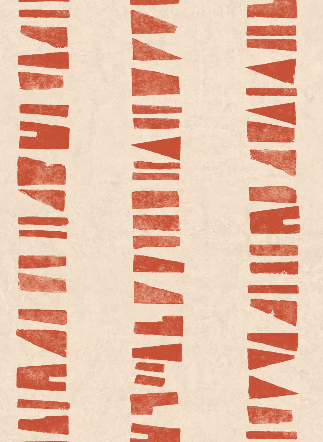 Tapete Linear Footprints - Red