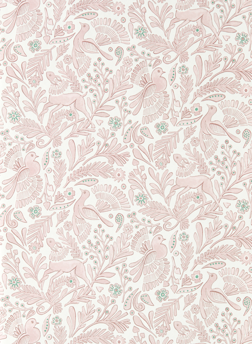 Tapete Dove & Deer - Lilac