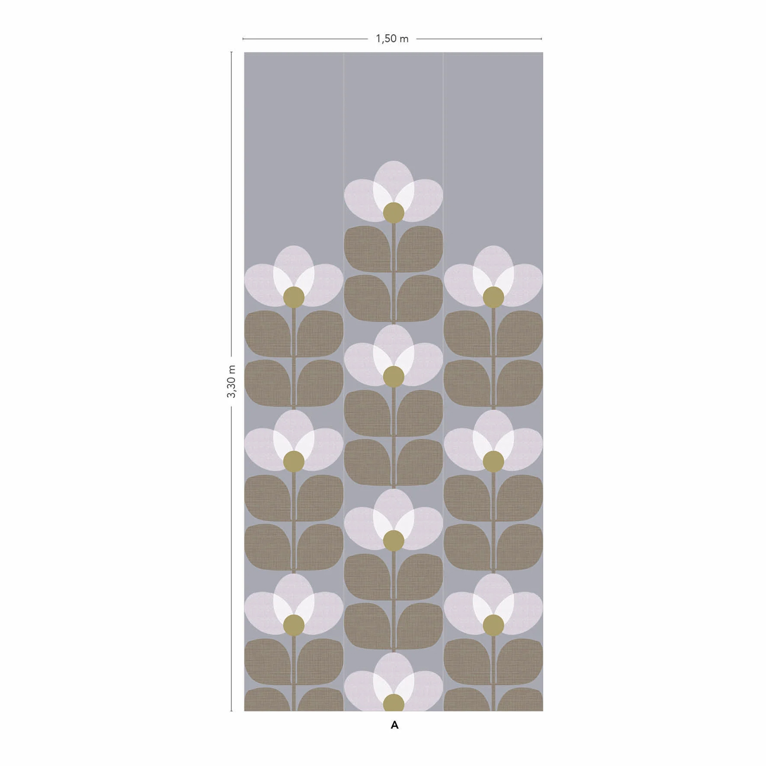 Wandbild Flower - Neige Panel A