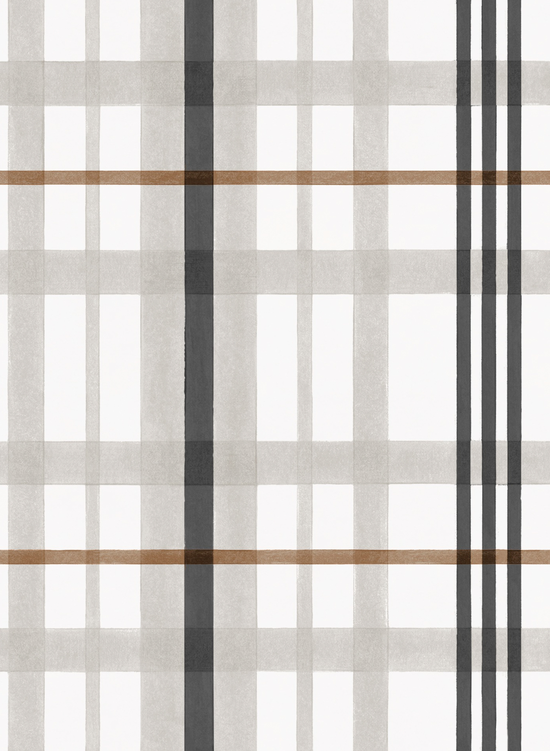 Tapete Clan's Check - Black
