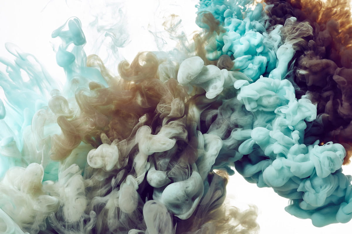 Wandbild Frozen Moment - turquoise