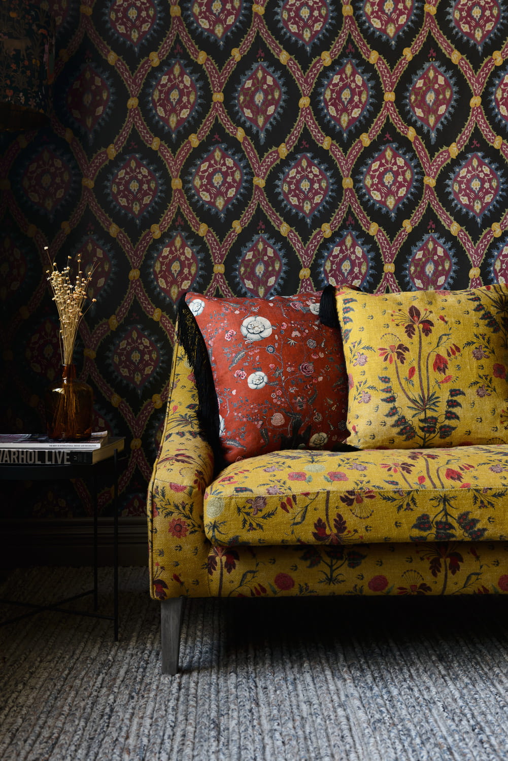 Fabric Black Bird - Linen - FB00009