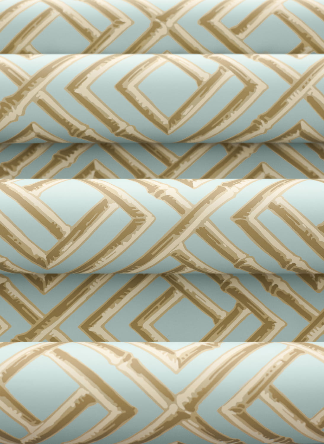 Tapete French Lattice - Blue and Beige