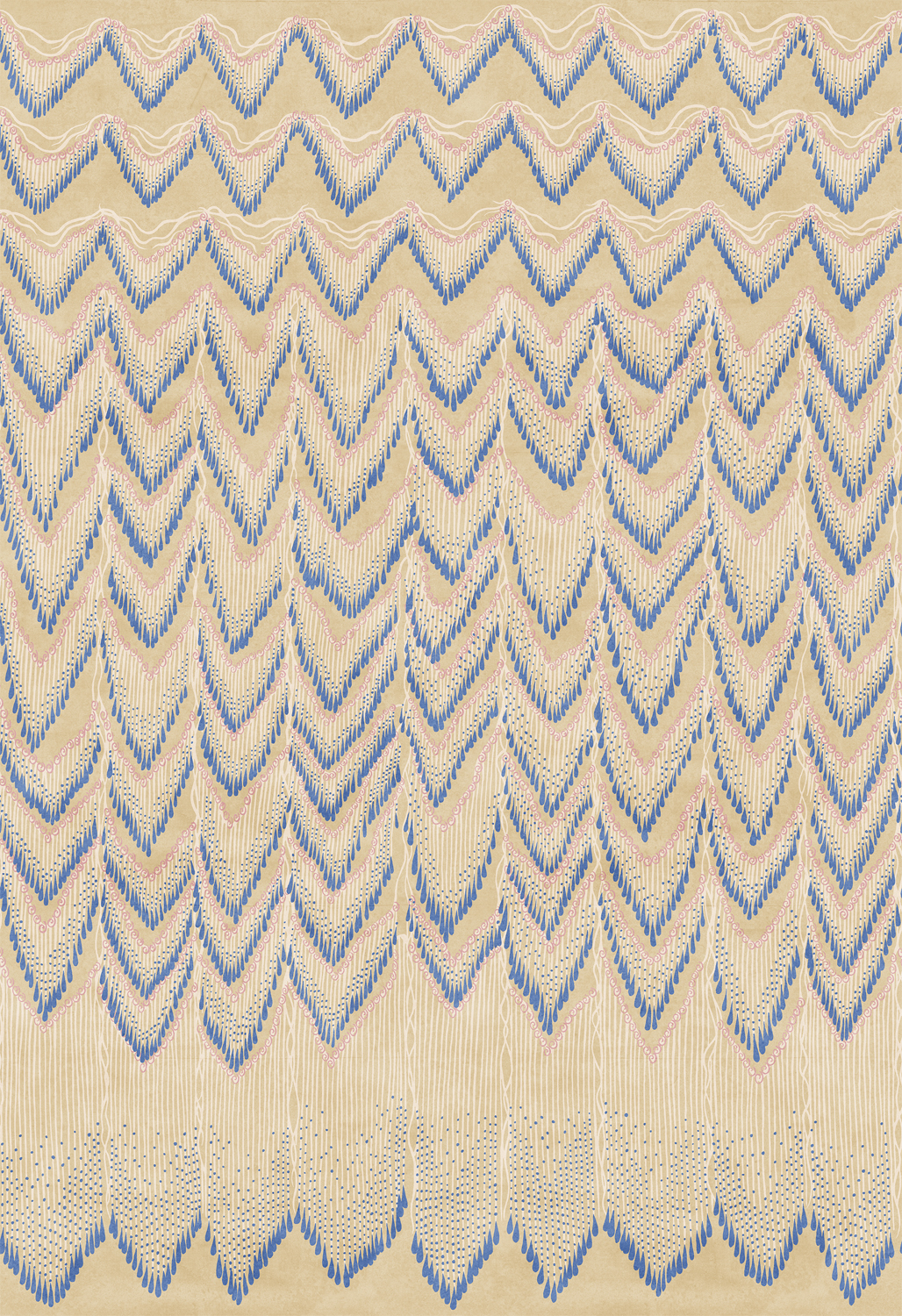 Wandbild Fringed Follies - Custard