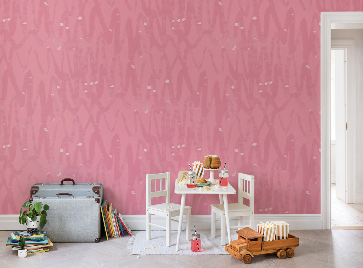 Wandbild Pulse of Passion - Pink