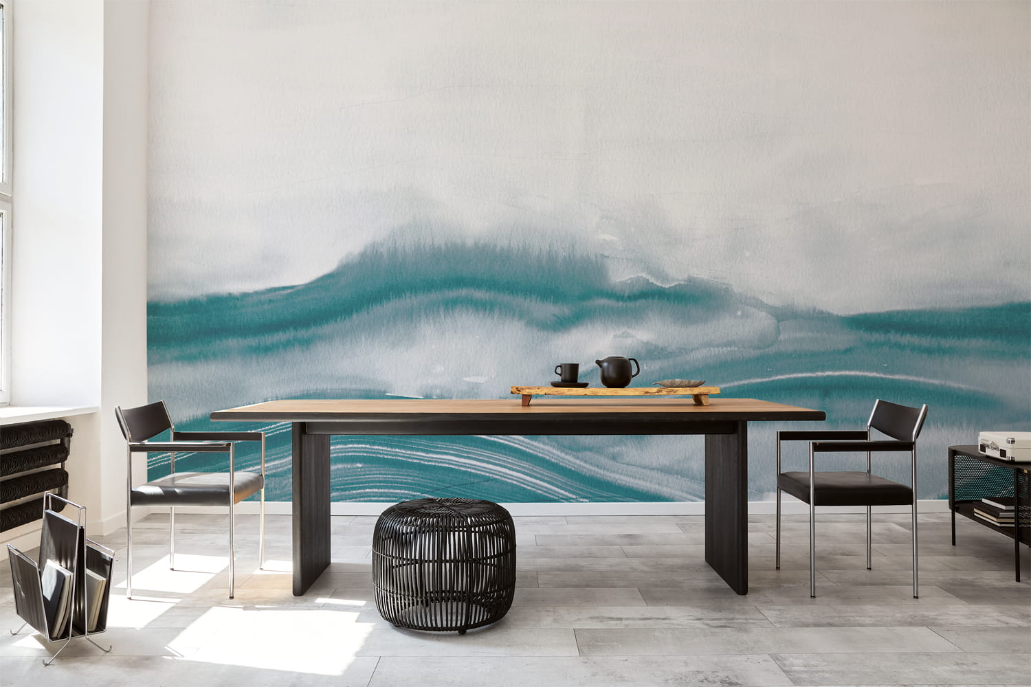 Wandbild Atmospheric Haze - Aqua