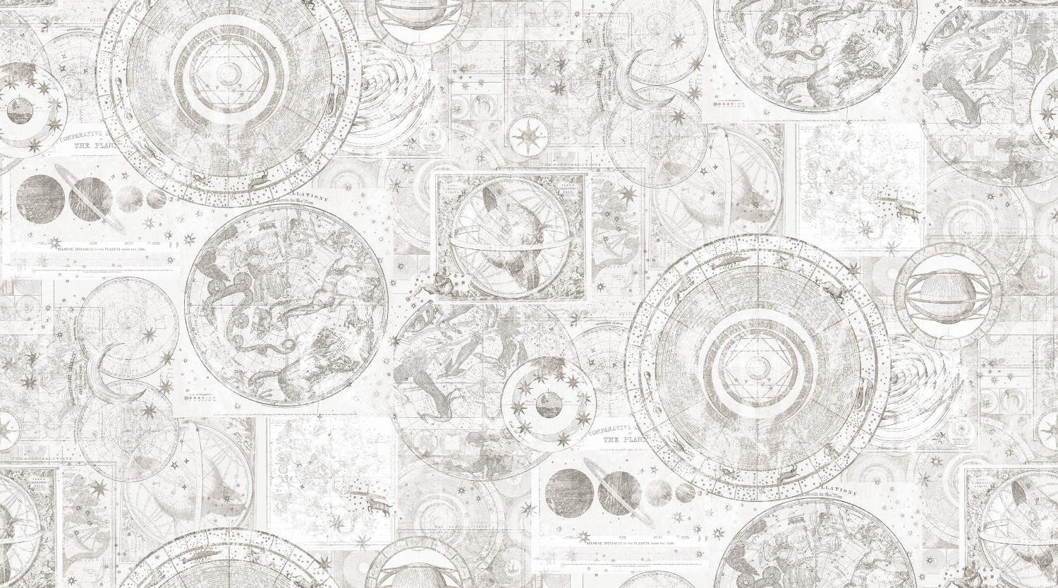 Mural Vintage Star Map - 9549W