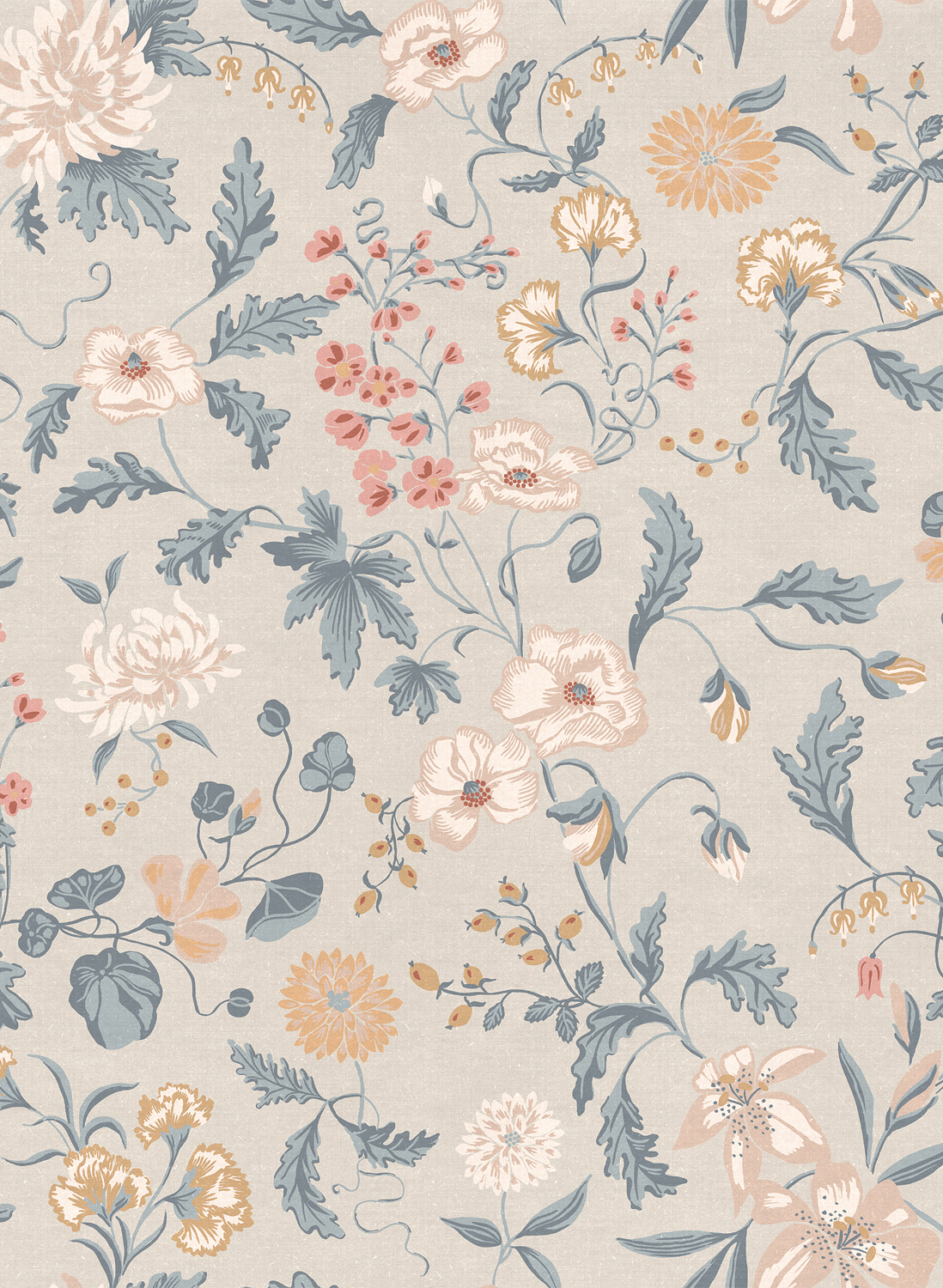 Wandbild Suzanne - Folklore Blue
