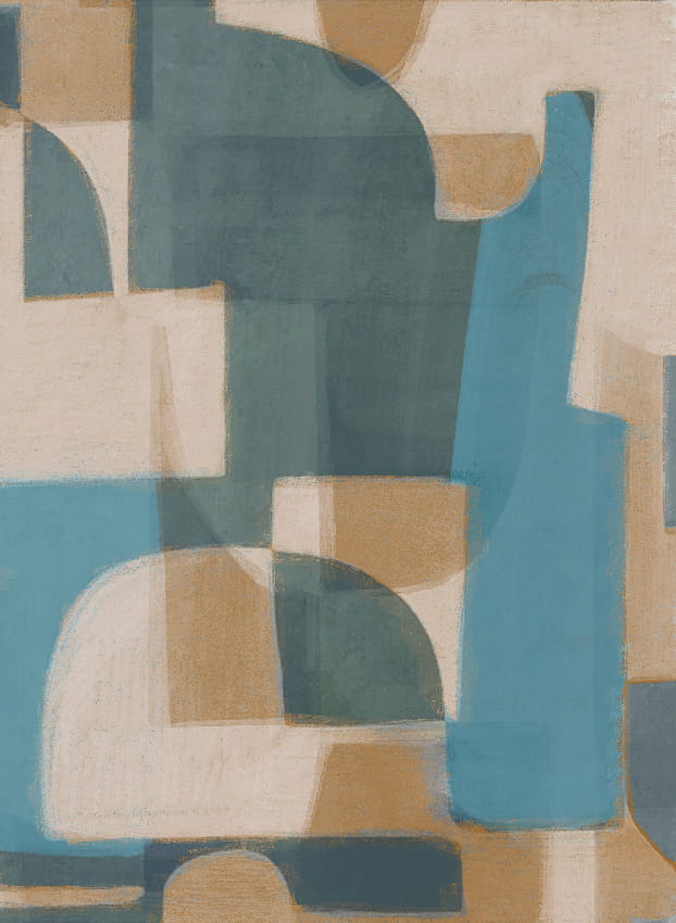 Wandbild Pacha - Turquoise Panel 6