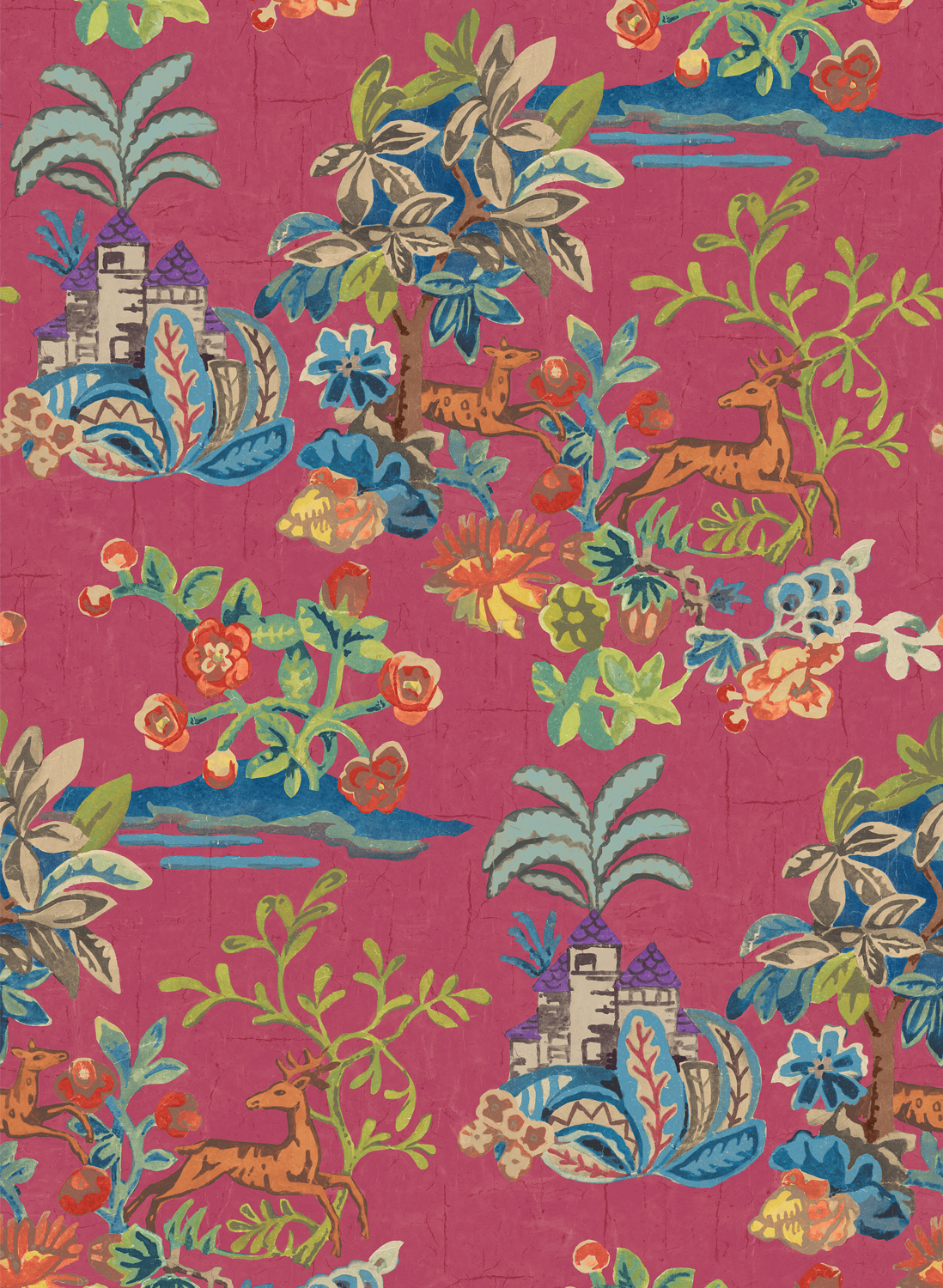 Tapete Knight's Tale - Fuchsia
