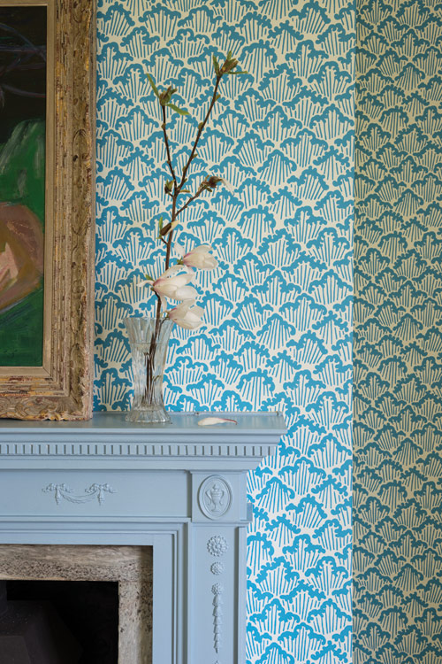 Tapete Aranami - Pavilion Blue/ St. Giles Blue