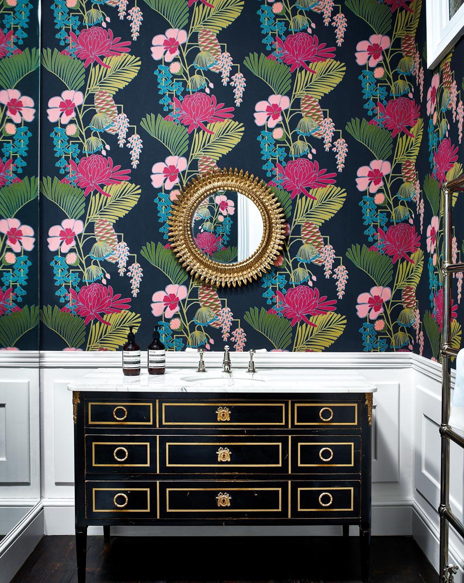 Tapete Salon - Ebony/ Azalea/ Fern