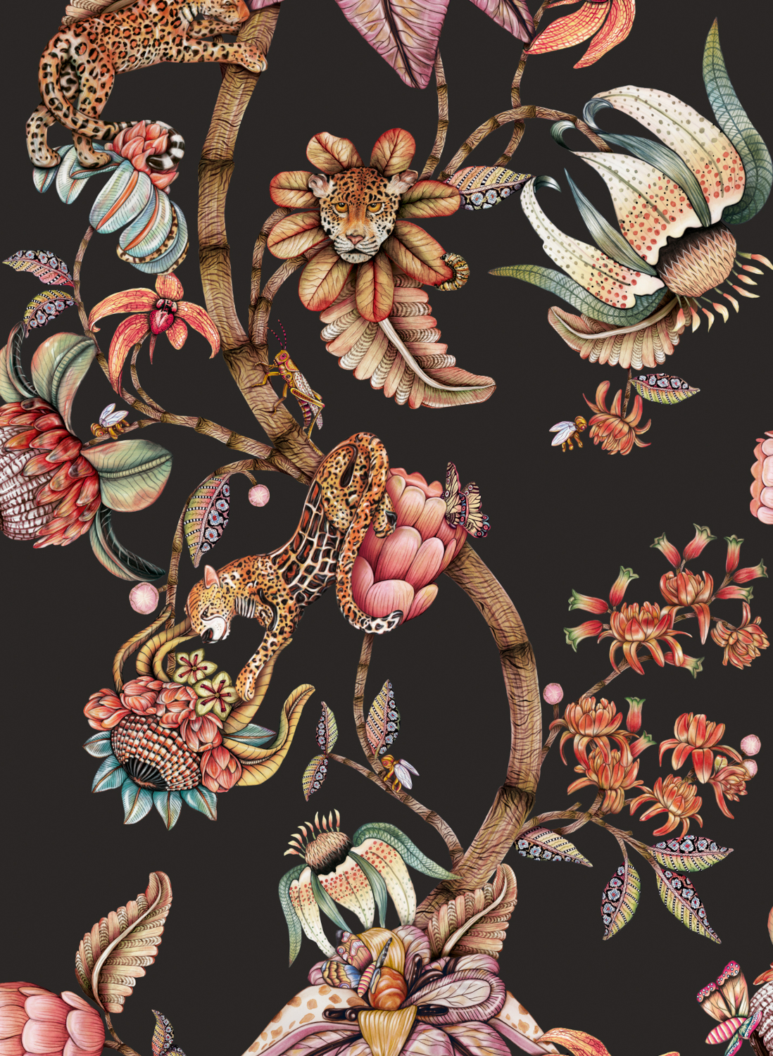 Tapete Protea Panthera - Onyx