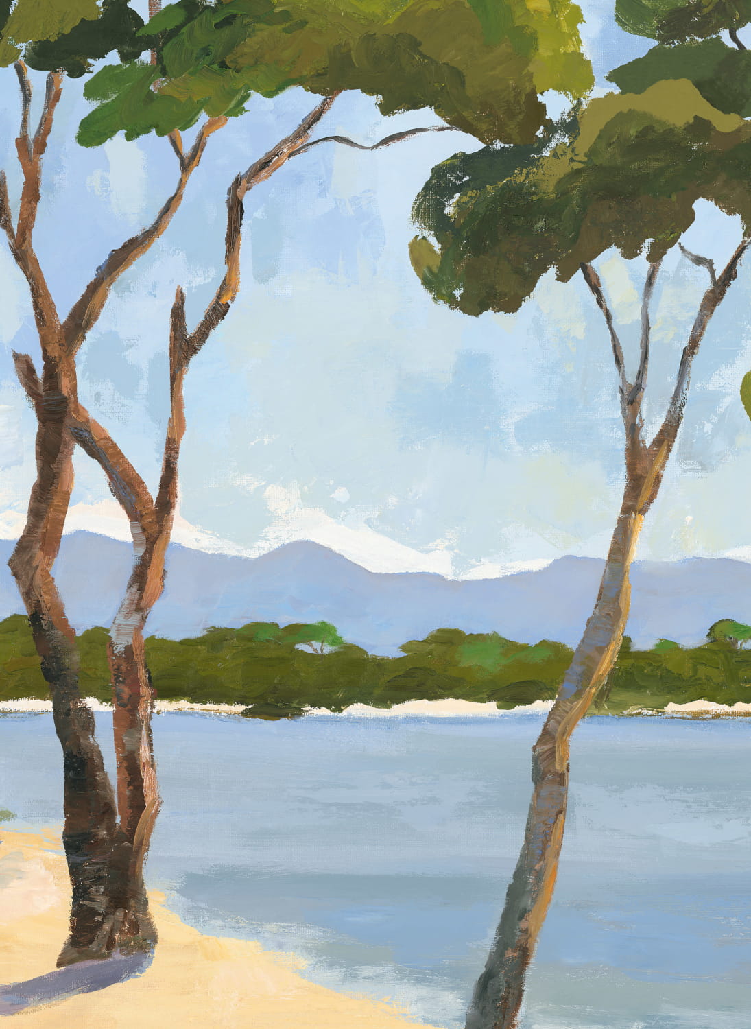 Wandbild Lérins - Panel C