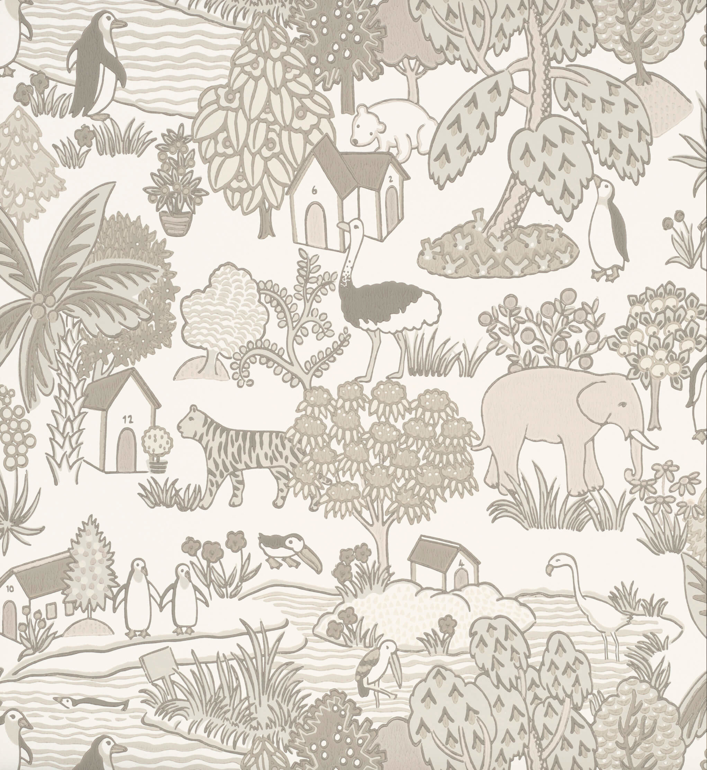 Tapete Animal Kingdom - Portland Stone