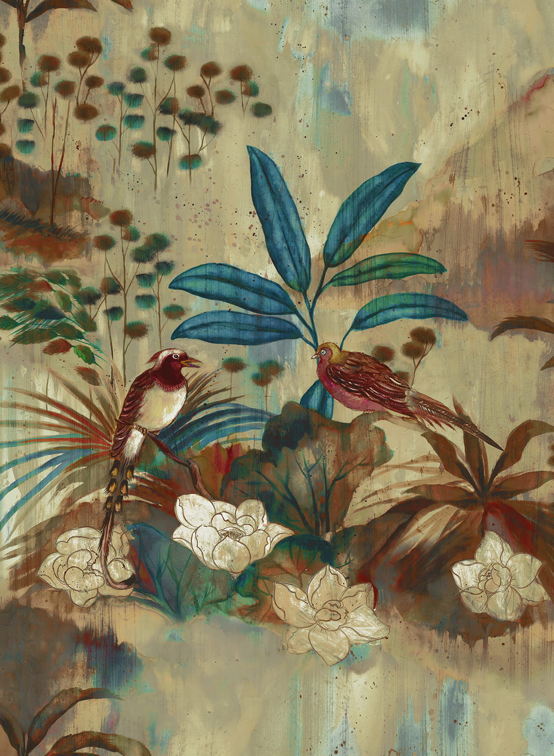Tapete Nara - Blue Spirulina