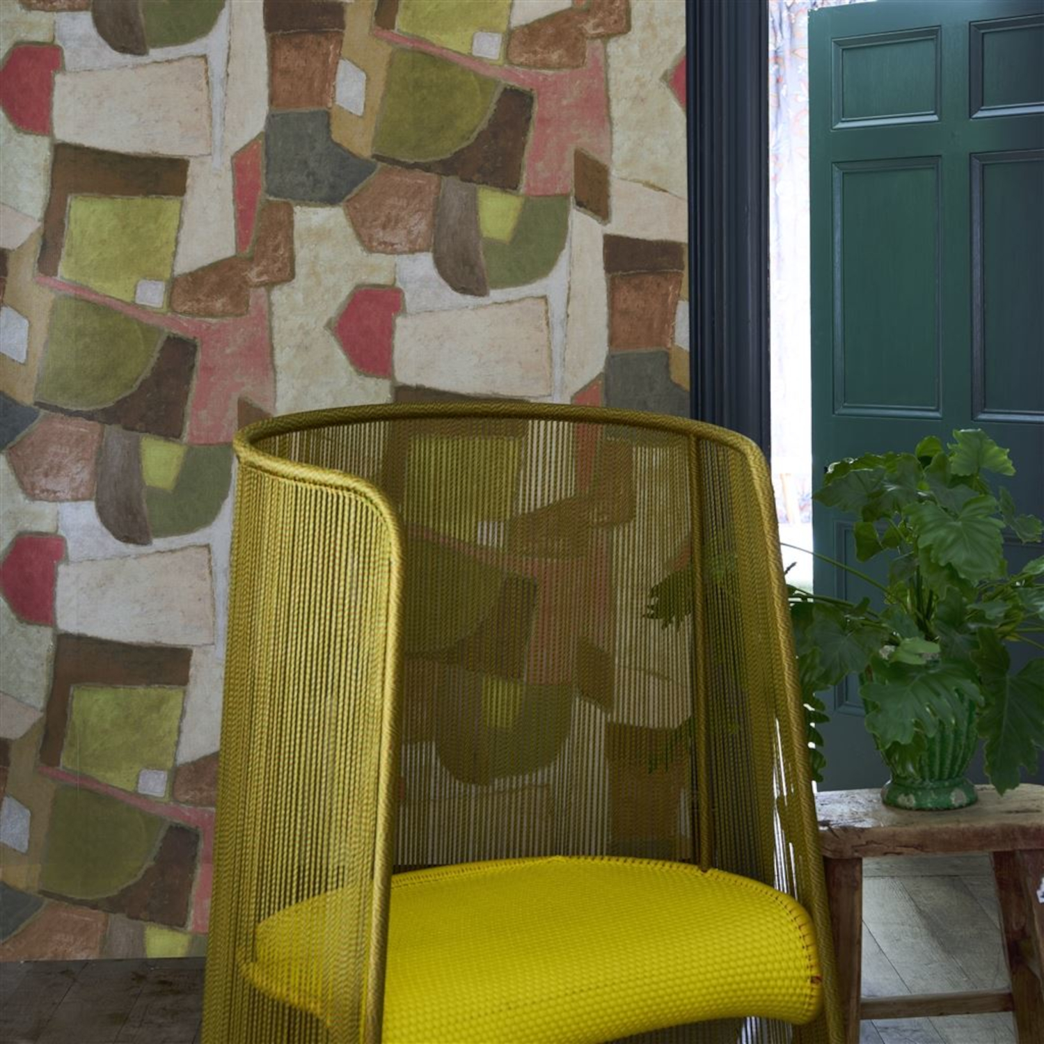 Tapete Clay Collage - Terracotta