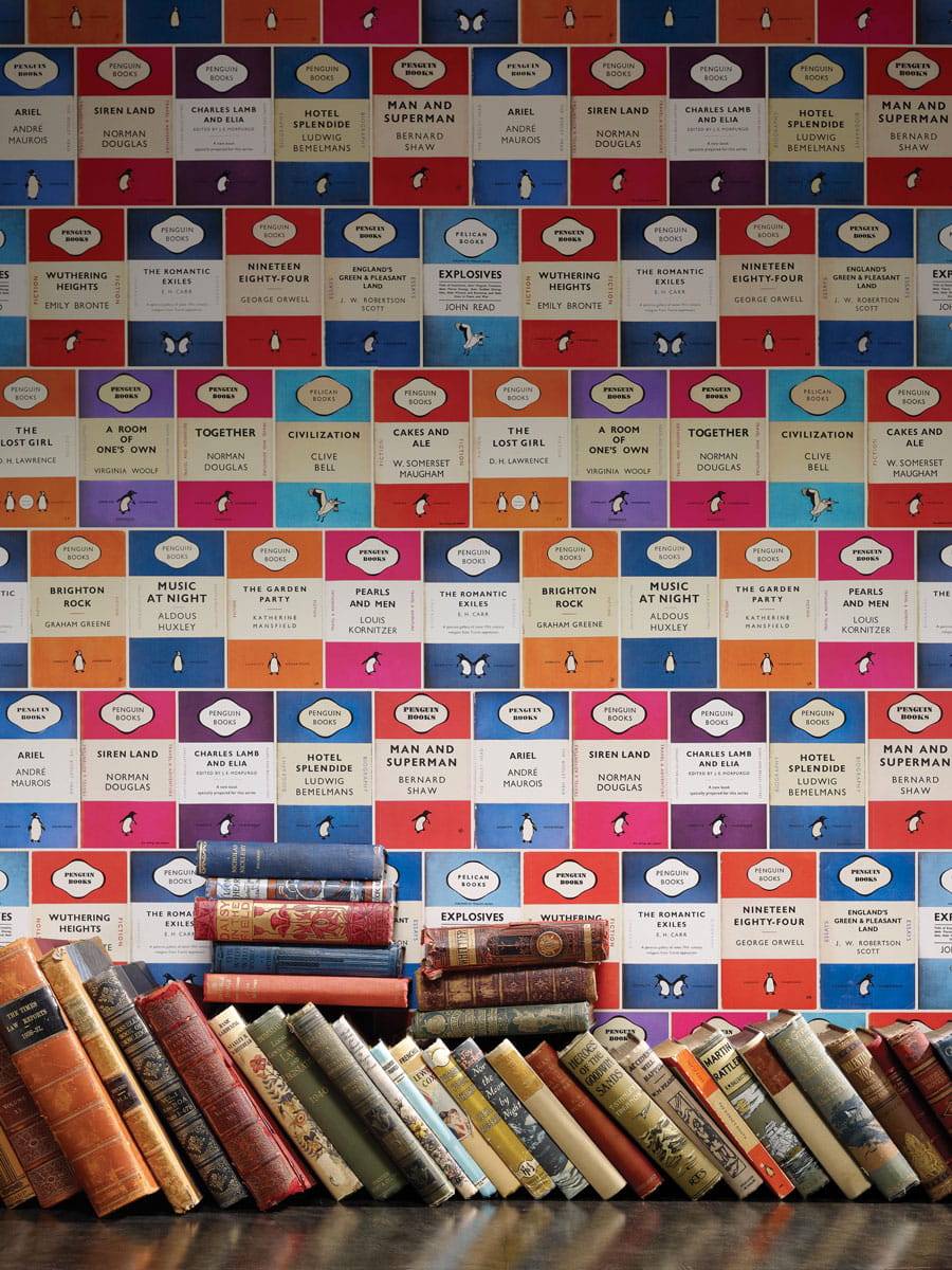 Tapete Penguin Library - Multi