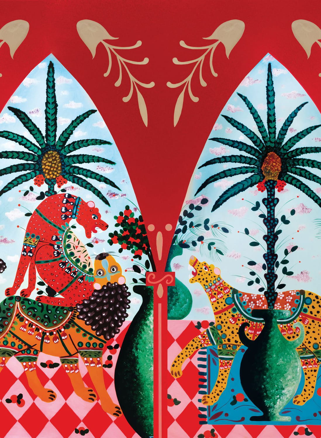 Wandbild Armalu - Rosso