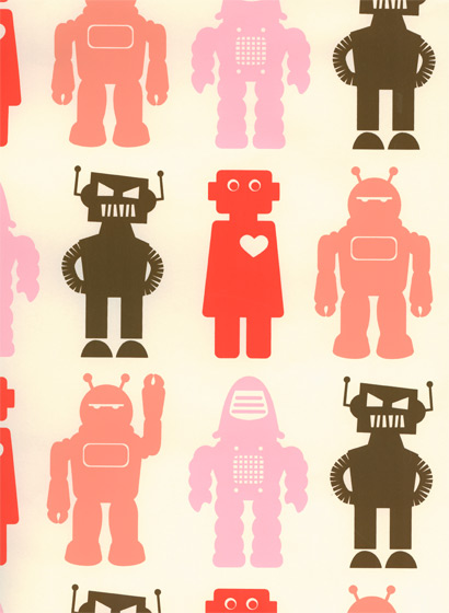 Tapete Robots - red robots