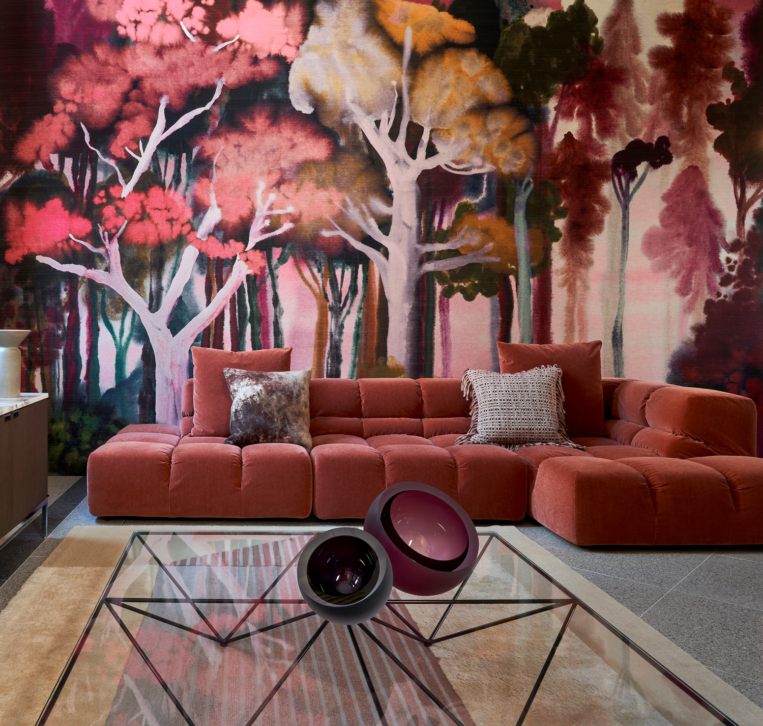Wandbild Banyan - Red Blossom