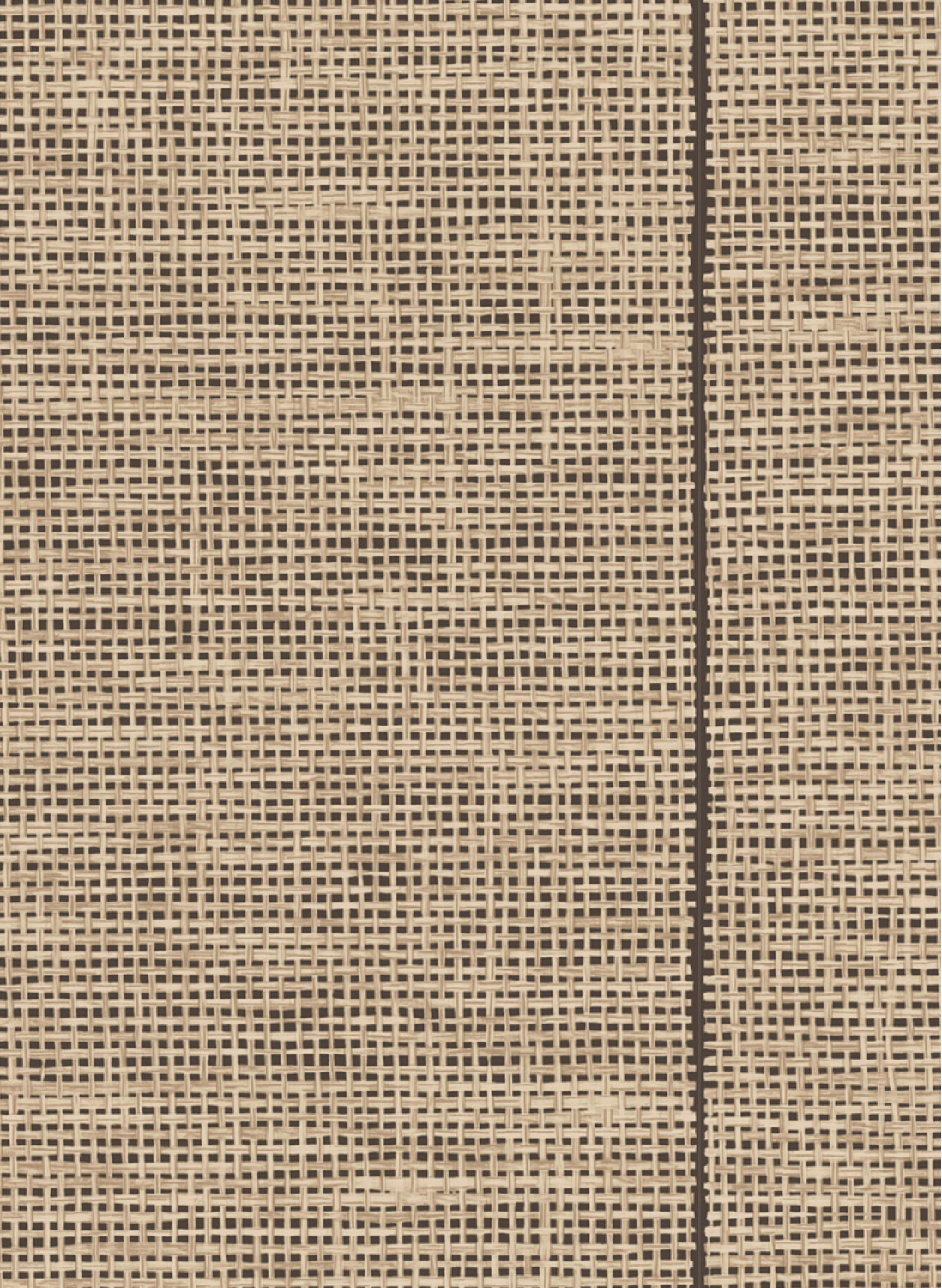 Tapete Le Raphia Tisse - Black Natural
