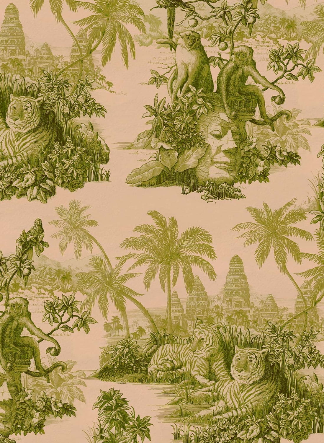 Tapete Sumatra - Blush/ Pear Green
