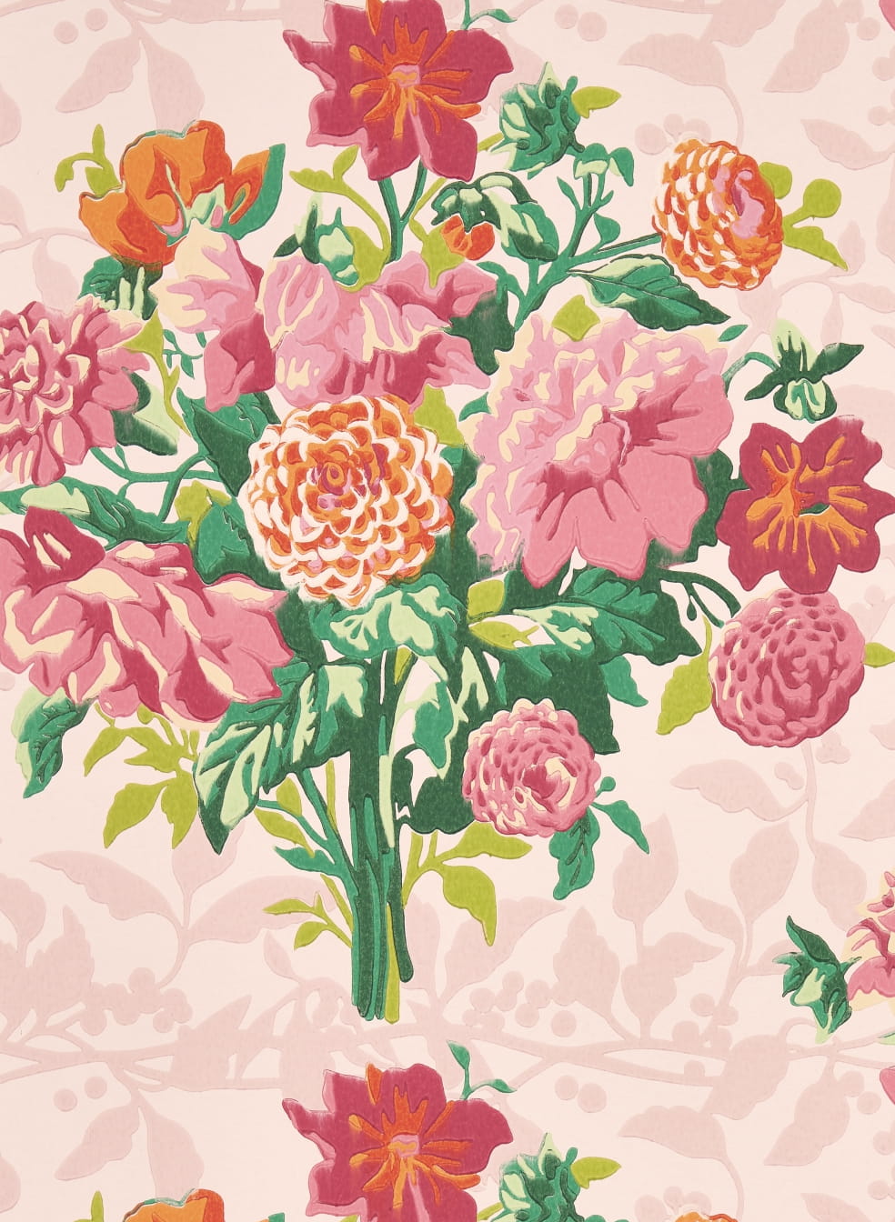 Tapete Dahlia Bunch - Rose Quartz/ Spinel