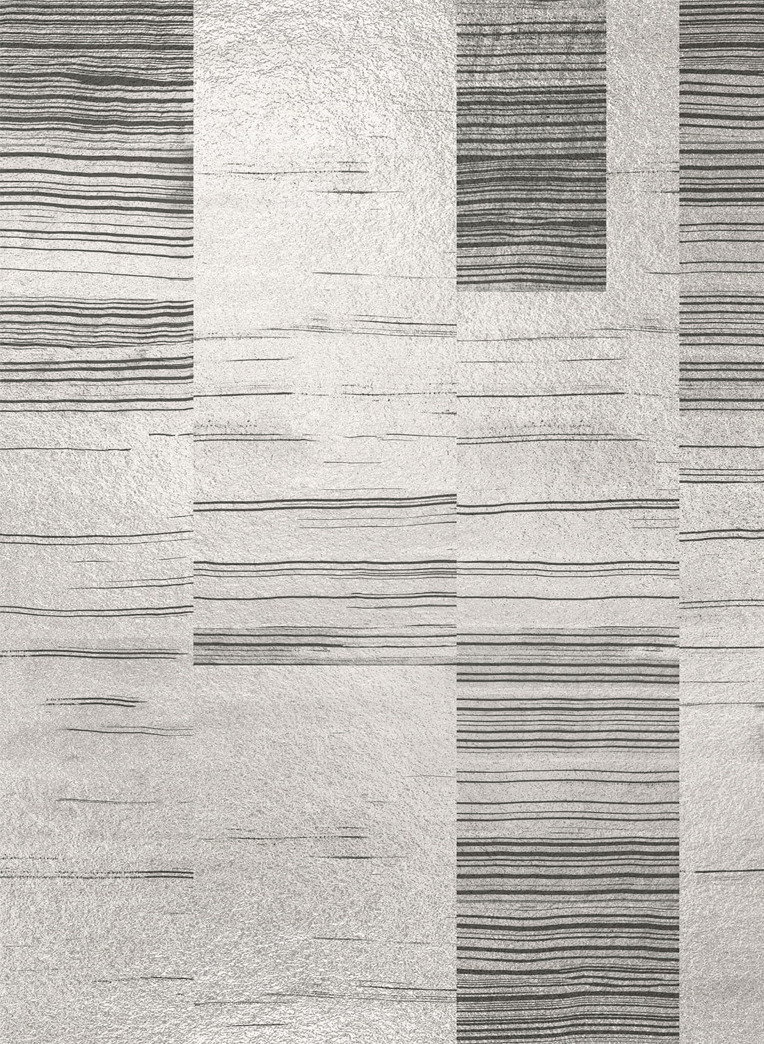 Wandbild Earth Layers Metallics - Silver
