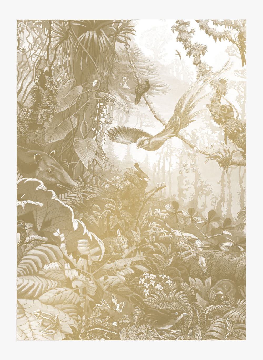 Wandbild Tropical Landscapes Gold 2 - M