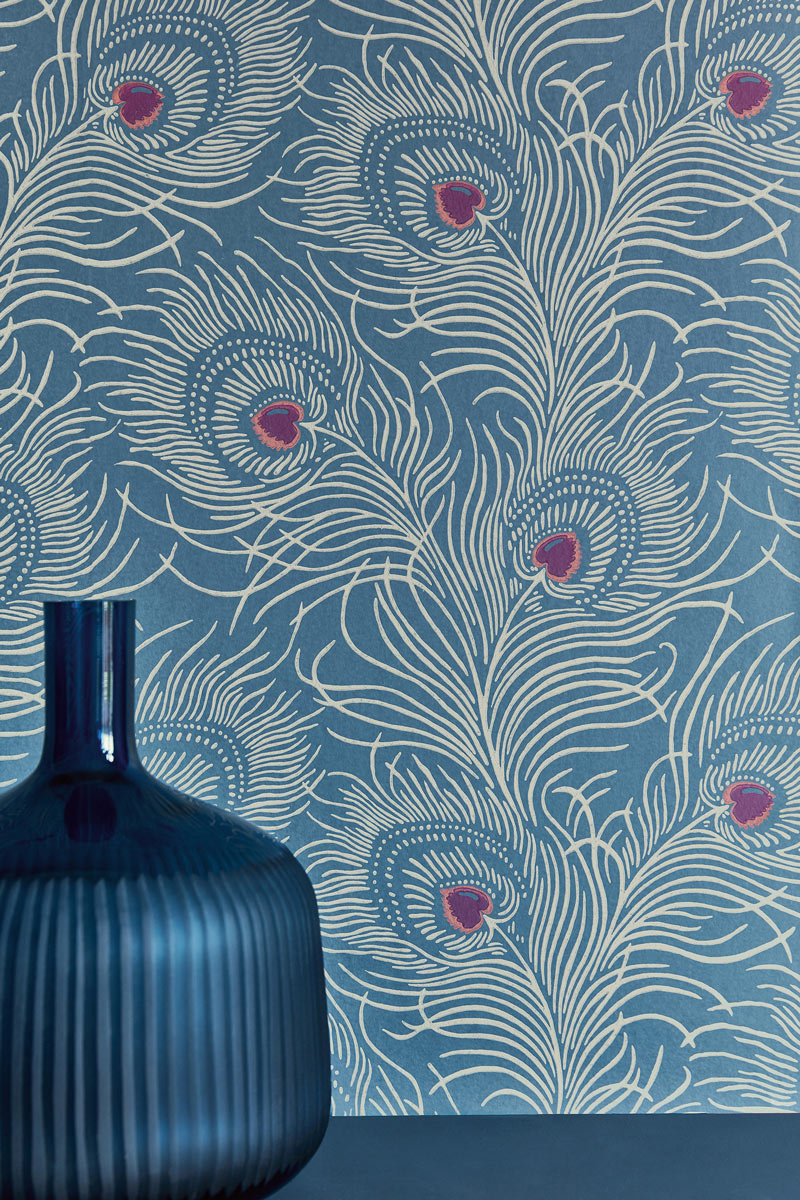 Tapete Carlton House Terrace - Blue Plume