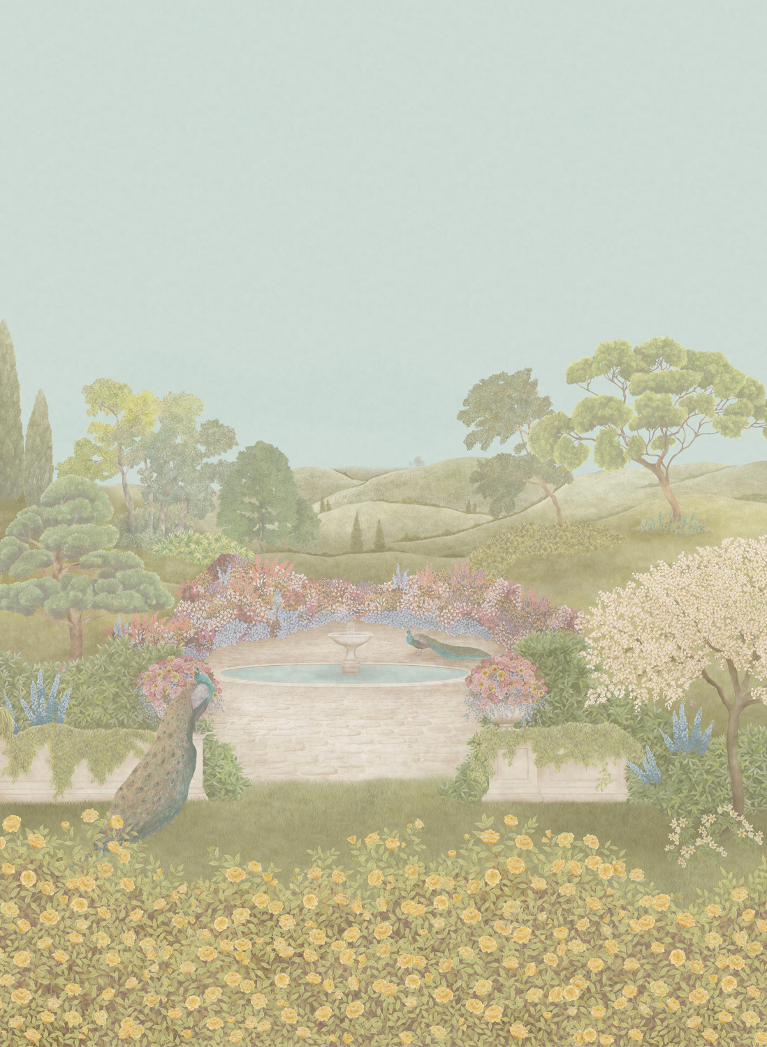 Wandbild Idyll - Honey Citrine