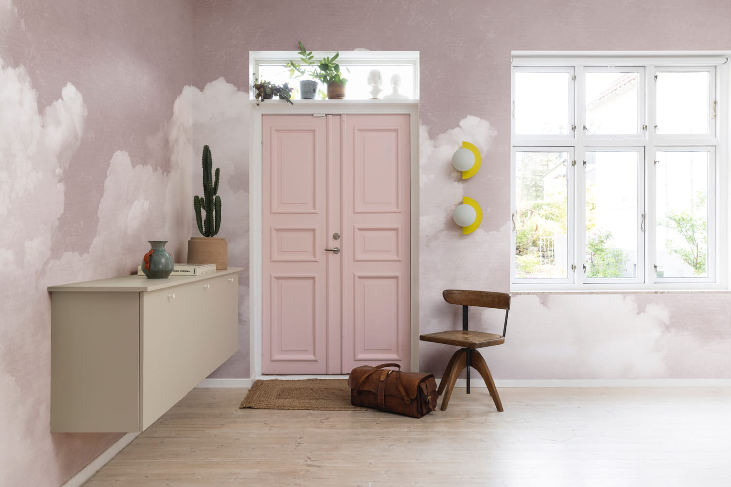 Wandbild Cuddle Clouds - Pink