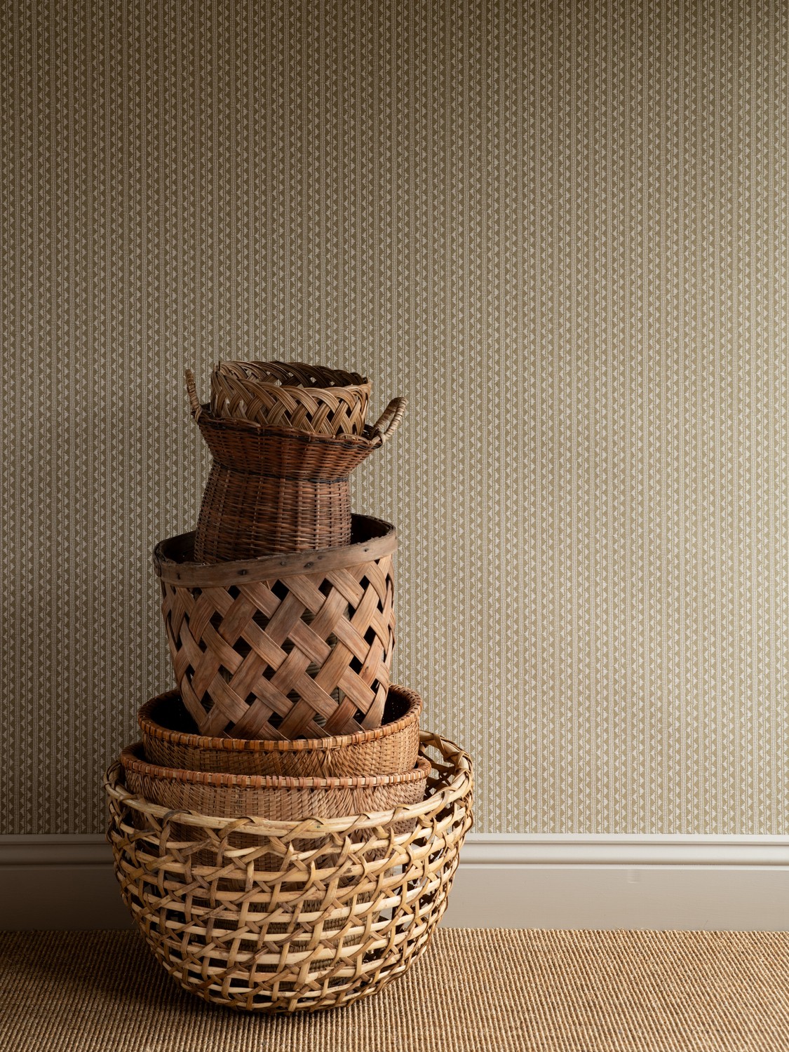 Wallpaper Zigzag - Hazelnut