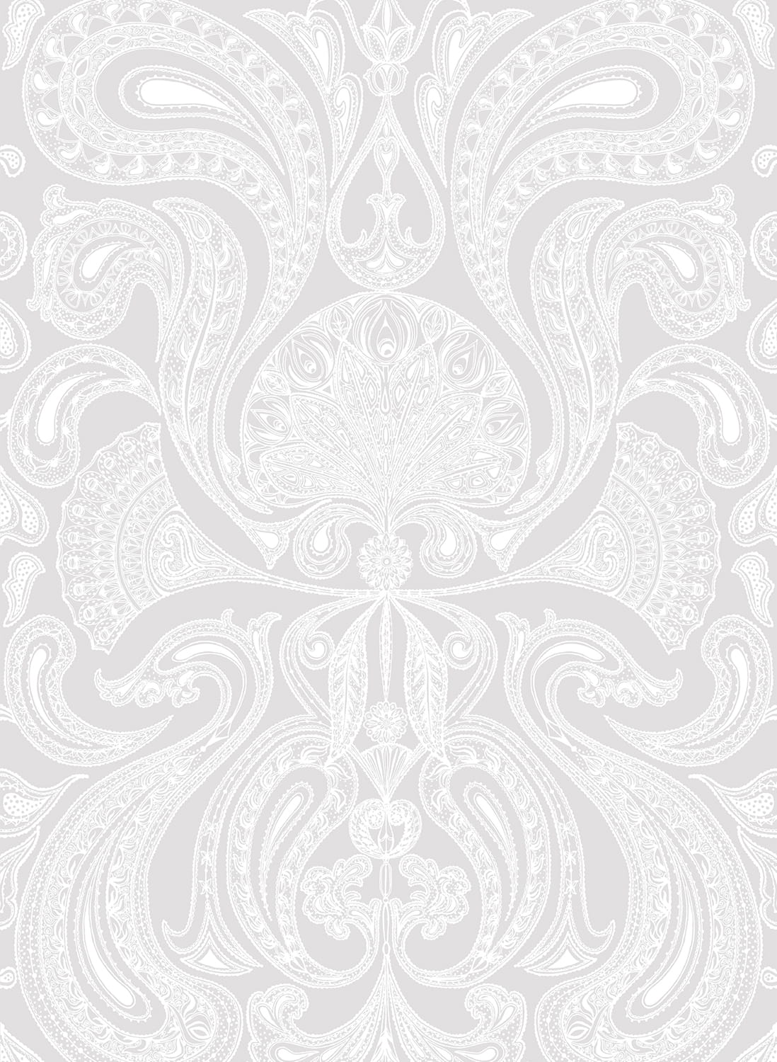 Tapete Malabar - White on Lilac