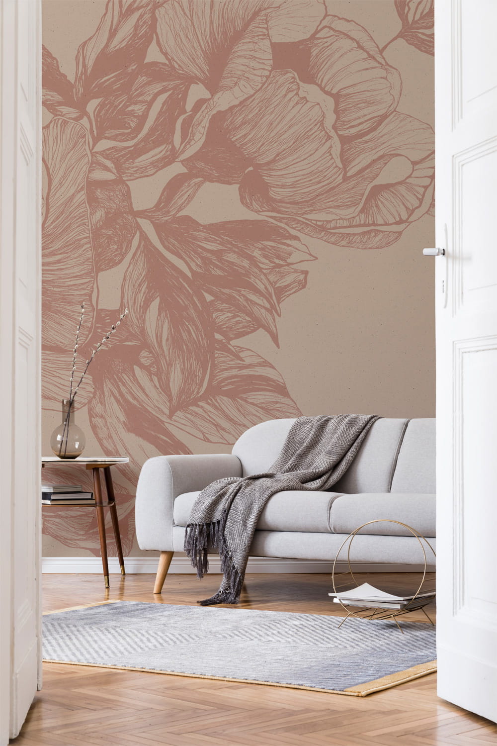 Wandbild Giant Peonies - Nude