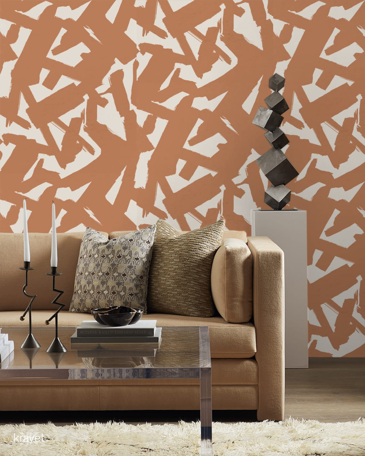 Tapete Bold Lines - Clay