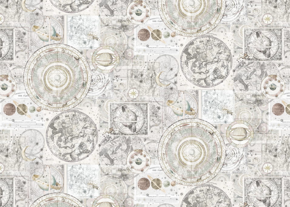 Wandbild Vintage Star Map - 9550W