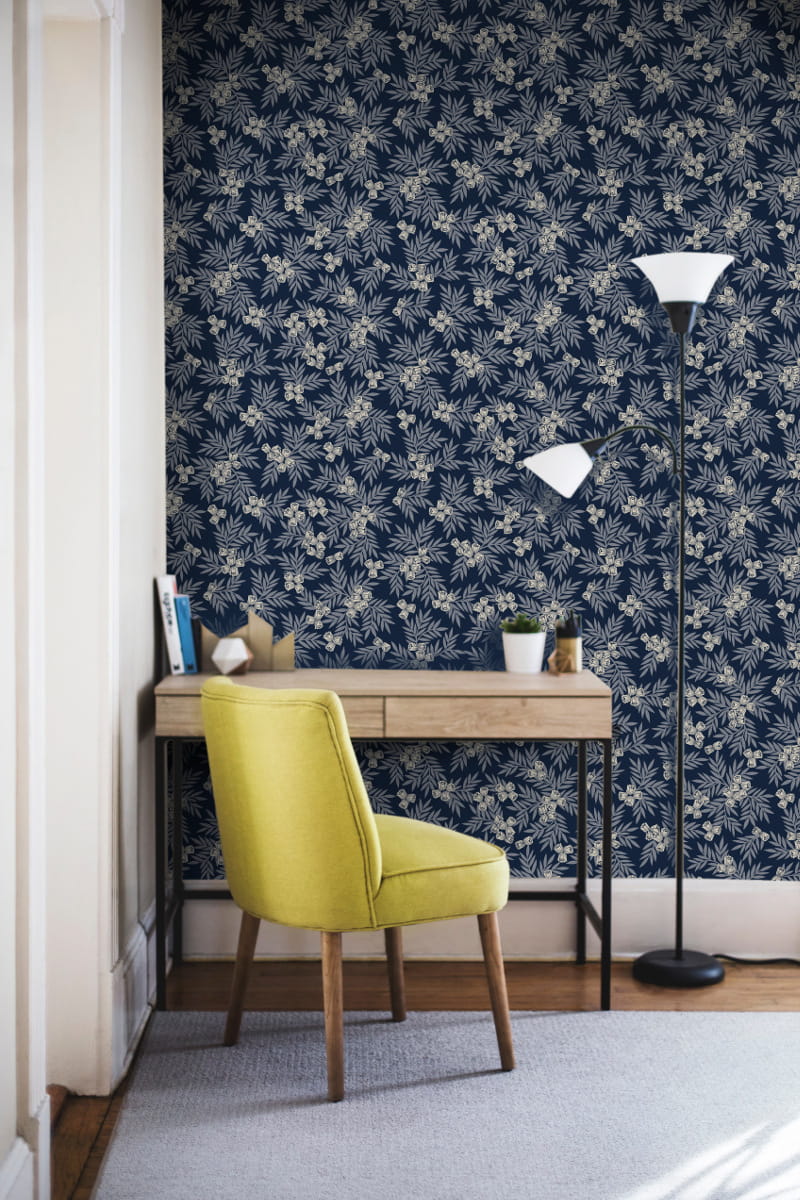 Wallpaper Muguets - Bleu