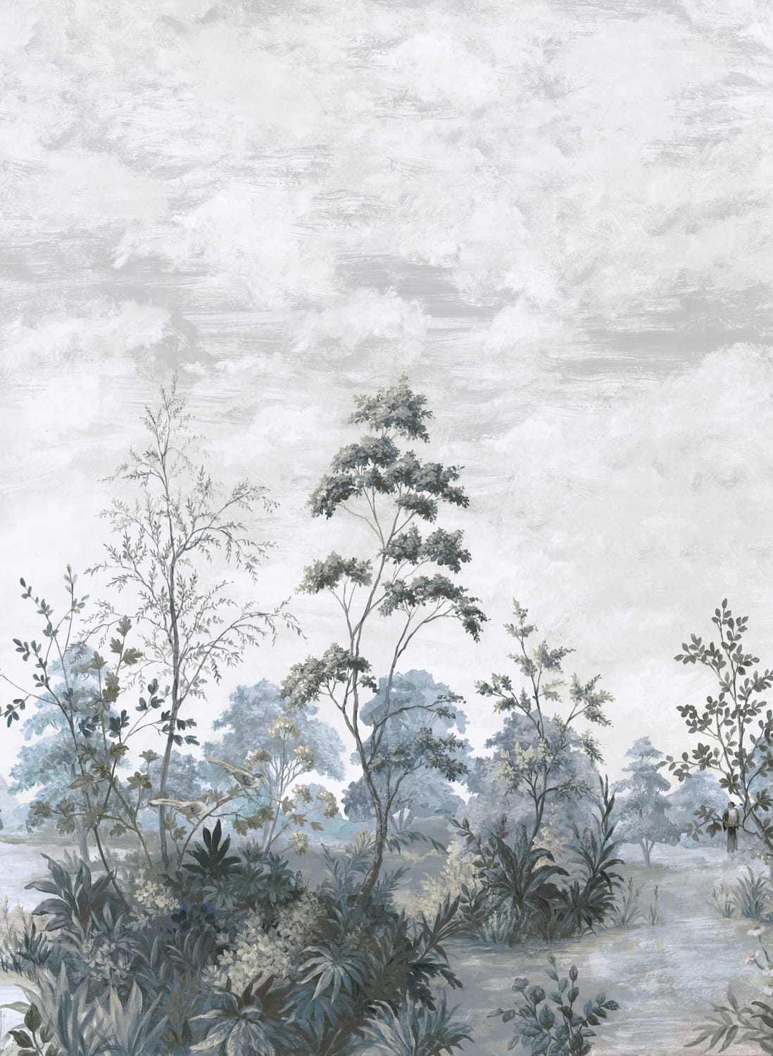 Wandbild Cumbria - Spa Blue on Pearl