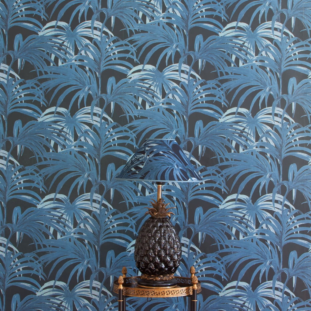 Tapete Palmeral - Midnight/ Azure
