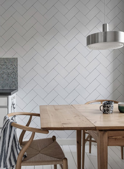 Wandbild Fishbone Tiles
