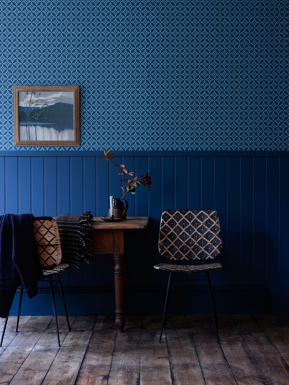 Tapete Achard - Stiffkey Blue/ Dix Blue