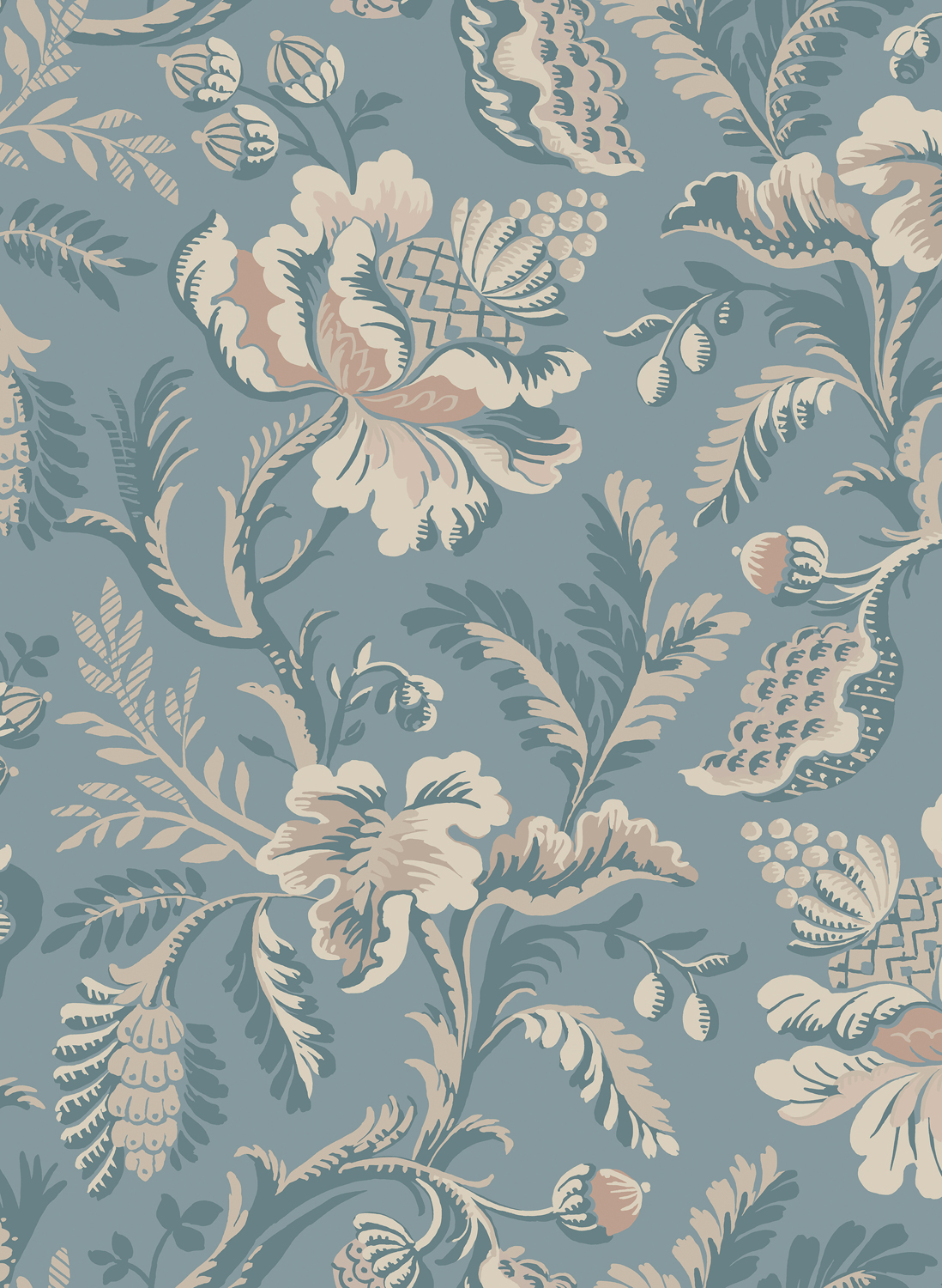 Tapete Daphne - Misty Blue