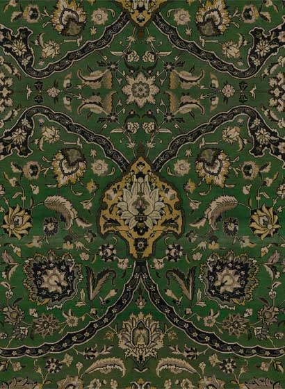 Tapete Zanjan - Juniper-Green