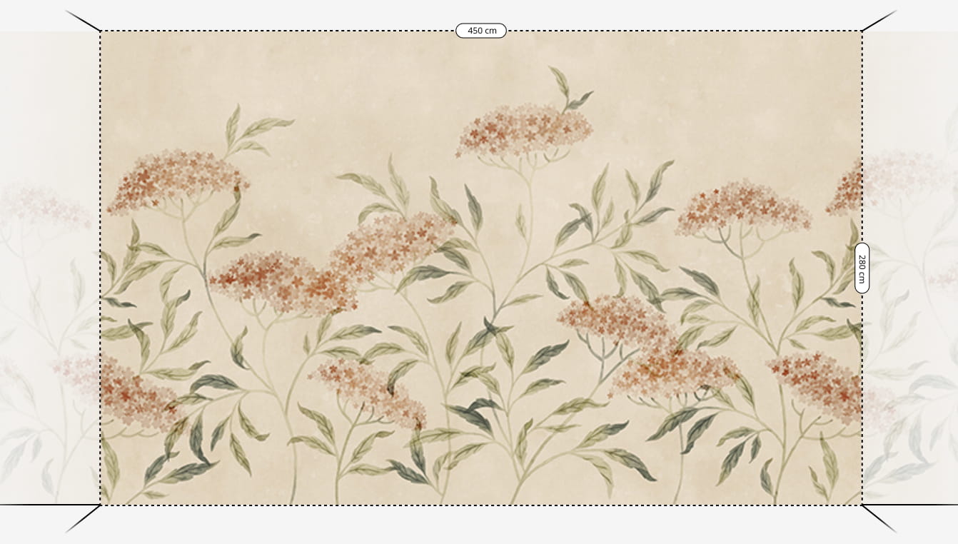 Wandbild Emmalisa - Terracotta