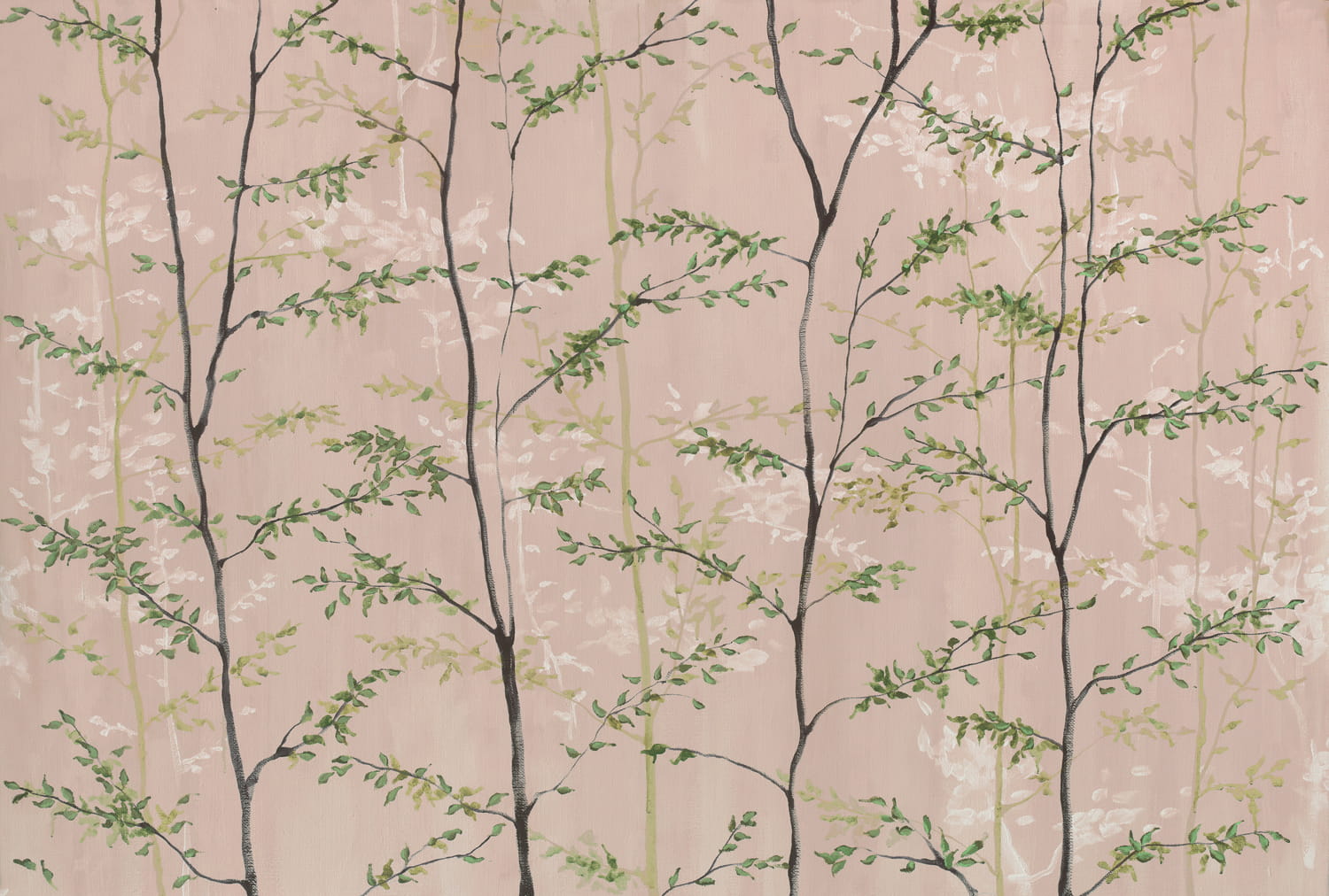 Wandbild Woods - Rosa/Pink
