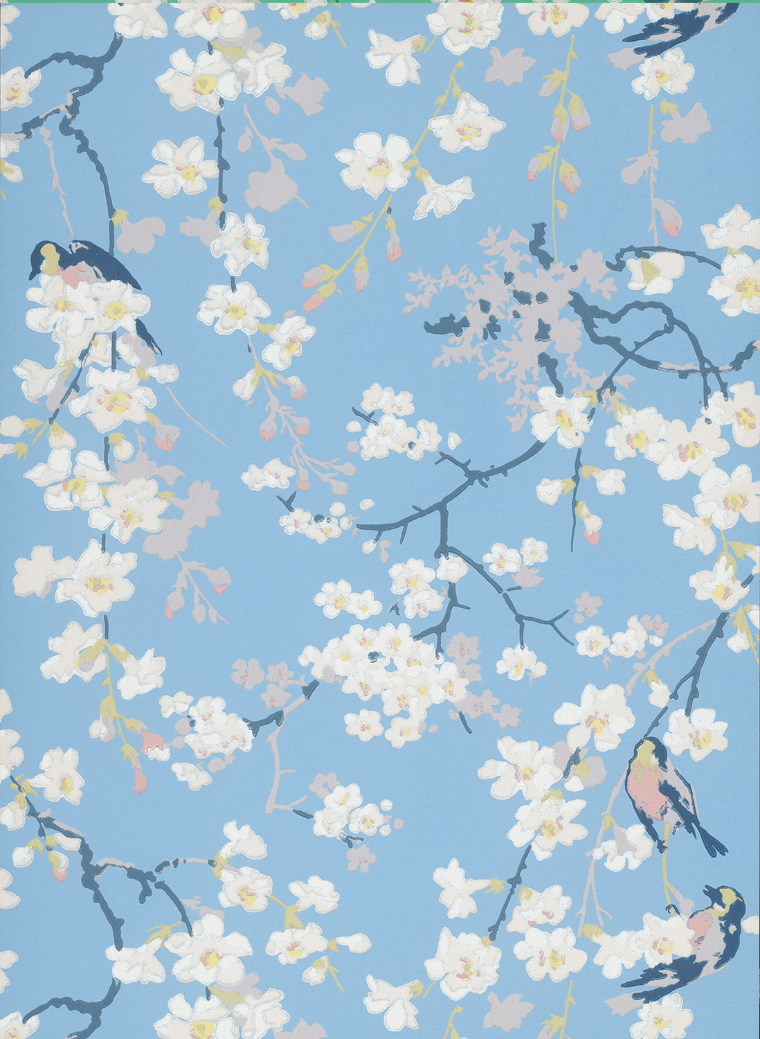 Tapete Massingberd Blossom - Pale Blue