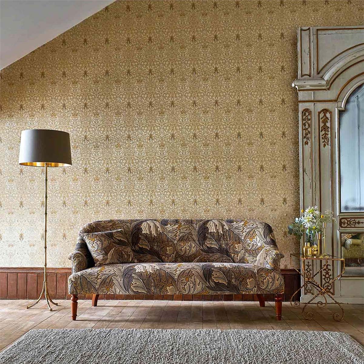 Tapete Snakeshead - Gold/ Linen