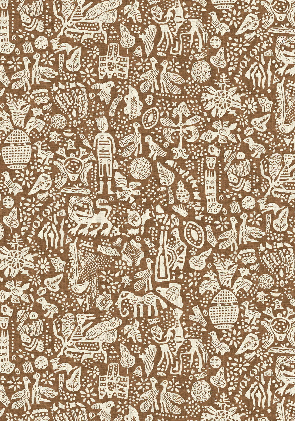 Carta da parati Minna Maze - Ginger